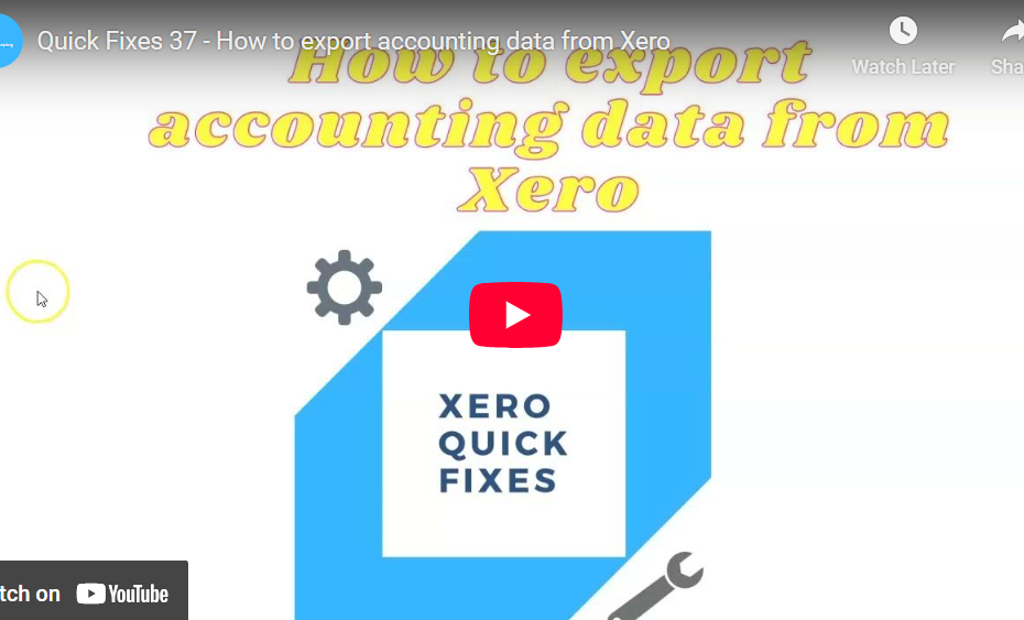 How to export accounting data from Xero